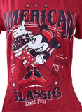 Disney Women's Minnie Mouse American Classic Since 1928 Red Shirt Size Medium