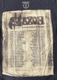 Anvil Men's Saxon Call To Arms World Tour 2012 Black Shirt Size X-Large