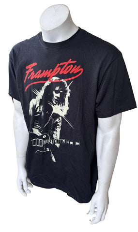 Anvil Men's Peter Frampton Guitar Black Short Sleeve Shirt Size Large