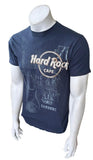 Hard Rock Cafe Men's Love All Serve All Guitar Navy Short Sleeve Shirt Size S