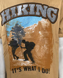 Anvil Men's Hiking It's What I Do Orange Short Sleeve Shirt Size Large