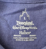 Disneyland Men's Walt Disney World Splash Mountain Graphic Blue Shirt Size Large