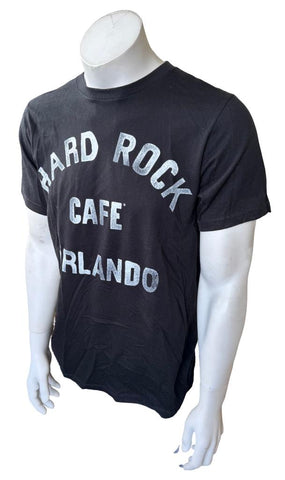 Hard Rock Cafe Men's Hard Rock Cafe Orlando Black Short Sleeve Shirt Size Medium