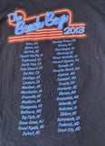 Anvil Men's The Beach Boys Good Vibrations 2013 Tour Black Shirt Size XL