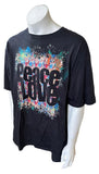 Hard Rock Cafe Men's Peace Love Ringo Starr Black Short Sleeve Shirt Size XXL