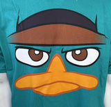 Disneyland Men's Walt Disney World Perry The Platypus Teal Shirt Size Large
