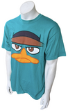 Disneyland Men's Walt Disney World Perry The Platypus Teal Shirt Size Large
