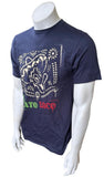 Disney Men's Donald Duck El Pato Loco Graphic Navy Short Sleeve Shirt Size M