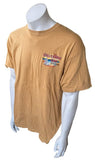 Disney Men's Disney Cruise Line Castaway Cay Beige Short Sleeve Shirt Size Large