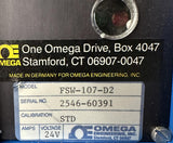 Lot of (2) Omega FSW-107-D2 Industrial Flow Switch 24V