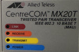 Allied Telesis CentreCOM MX20T Twisted Pair Transceiver IEEE 802.3 10Base-T