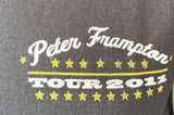 Anvil Men's Peter Frampton Tour 2011 Black Short Sleeve Shirt Size Small