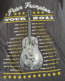 Anvil Men's Peter Frampton Tour 2011 Black Short Sleeve Shirt Size Small