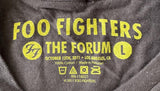 Men's Foo Fighters Tour 2011 Salt Lake City Black Short Sleeve Shirt Size Large