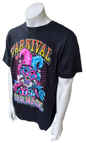 Anvil Men's Insane Clown Posse ICP Clown Carnival Of Carnage Black Shirt Size L
