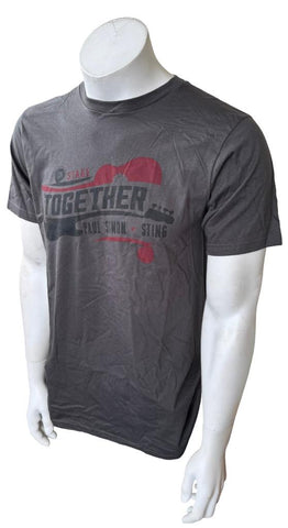 Royal Apparel Men's Paul Simon & Sting On Stage Together Gray Shirt Size Medium