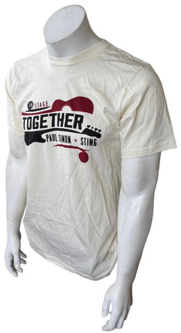 Royal Apparel Men's Paul Simon & Sting On Stage Together White Shirt Size Medium