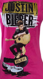Tultex Women's Justin Bieber Believe Tour 2012 Pink Shirt Size Small