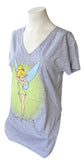 Disney Women's Tinker Bell New York City Graphic Gray Shirt Size Large
