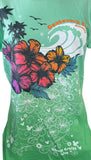 Disney Women's Disney Cruise Line Castaway Cay Bahamas Green Shirt Size L