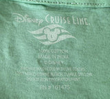 Disney Women's Disney Cruise Line Castaway Cay Bahamas Green Shirt Size L