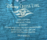 Disney Women's Disney Cruise Line Flowers Castaway Cay Bahamas Blue Shirt Size L