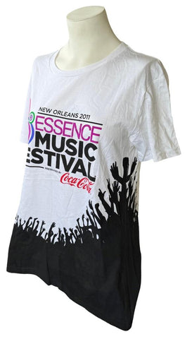 Anvil Women's New Orleans 2011 Essence Music Festival White Shirt Size Medium