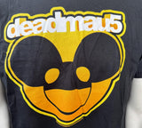Bay Island Men's Deadmau5 Head Graphic Black Short Sleeve Shirt Size Large