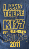 Alstyle Men's Kiss Navy Emblem Kruise 2011 Graphic Short Sleeve Shirt Size Small