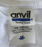 Anvil Men's Glee Live Cast Graphic White Short Sleeve Shirt Size Medium