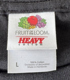 Fruit of The Loom Men's All Cowboy Texas Longhorn Skull Black Shirt Size Large