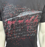 Anvil Men's Harry Potter I Must Not Tell Lies Graphic Black Shirt Size Medium