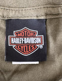 Harley Davidson Men's North American Tour Graphic Green Shirt Size Large