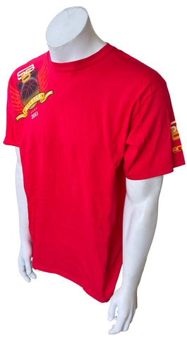 And1 Men's SB5 Basketball All-Star Camp 2011 Red Short Sleeve Shirt Size Large
