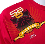 And1 Men's SB5 Basketball All-Star Camp 2011 Red Short Sleeve Shirt Size Large