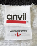 Anvil Men's Kiss Wet Wild Rockin Kruise Black/White 3/4 Sleeve Shirt Size Large