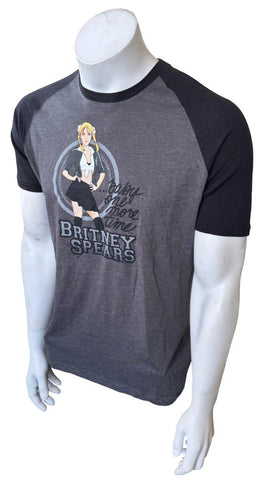 Pimatee Men's Britney Spears Baby One More Time Graphic Gray Shirt Size Medium