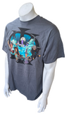 Alstyle Men's Dream Theater Super Heroes Gray Short Sleeve Shirt Size Large
