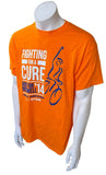 Anvil Men's Ride For Roswell 2014 Fighting For a Cure Orange Shirt Size Large