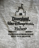 Hanes Men's Disneyland Resorts Walt Disney World Mickey Mouse Gray Shirt Size M