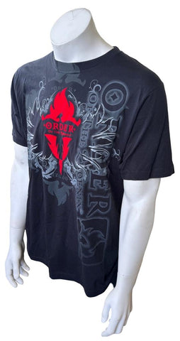 Universal Orlando Men's Harry Potter Order Of The Phoenix Black Shirt Size Large