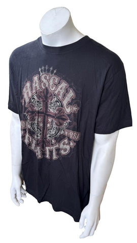 Ten Men's Rascal Flatts Made In The USA Cross Graphic Black Shirt Size Large