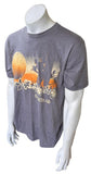 Disney Men's Mickey Mouse O'Ahu-Hi Sunset Gray Short Sleeve Shirt Size Medium