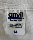 Anvil Men's Okay 5K Fun Run Wellness Walk White Short Sleeve Shirt Size Medium