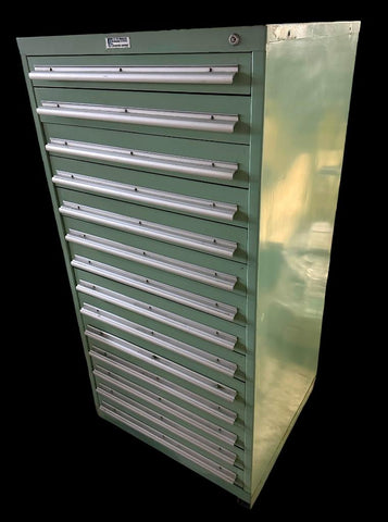 Nu-Era Vidmar Style 14 Drawer Industrial Tool Cabinet 30" X 27.5" X 61"