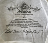 Mojo Sportfishing Gear Men's Graphic White Short Sleeve Shirt Size Large