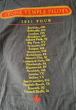 Fruit of The Loom Men's Stone Temple Pilots 2011 Tour Black Shirt Size Large