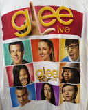 Anvil Men's Glee Live 2010 Tour White Short Sleeve Shirt Size X-Large