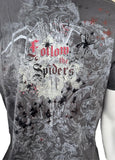 Universal Orlando Men's Harry Potter Follow The Spiders Black Shirt Size Medium