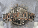 Anvil Men's Universal Studios Hollywood Gray Short Sleeve Shirt Size Large